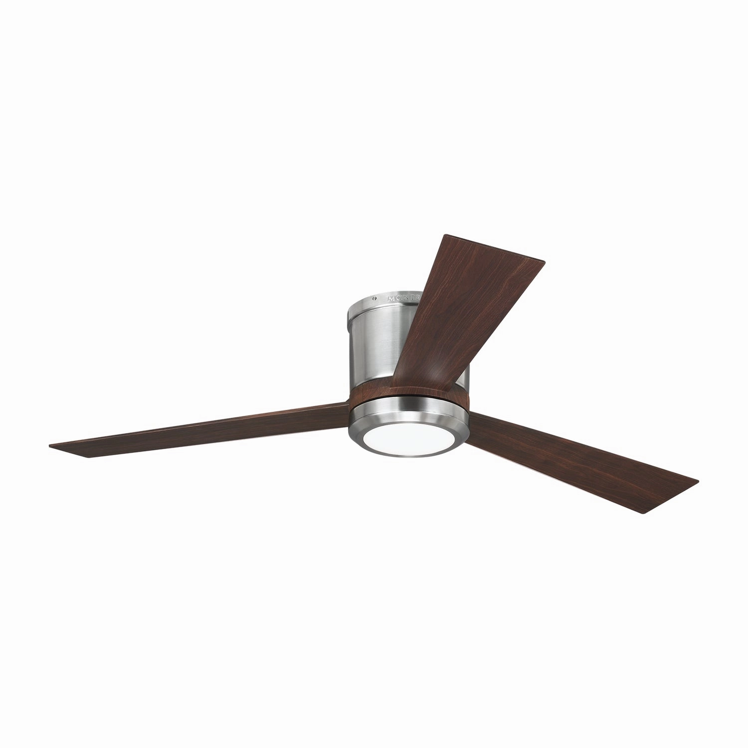 Clarity 52" Ceiling Fan Brushed Steel Huggers FANS outlet store