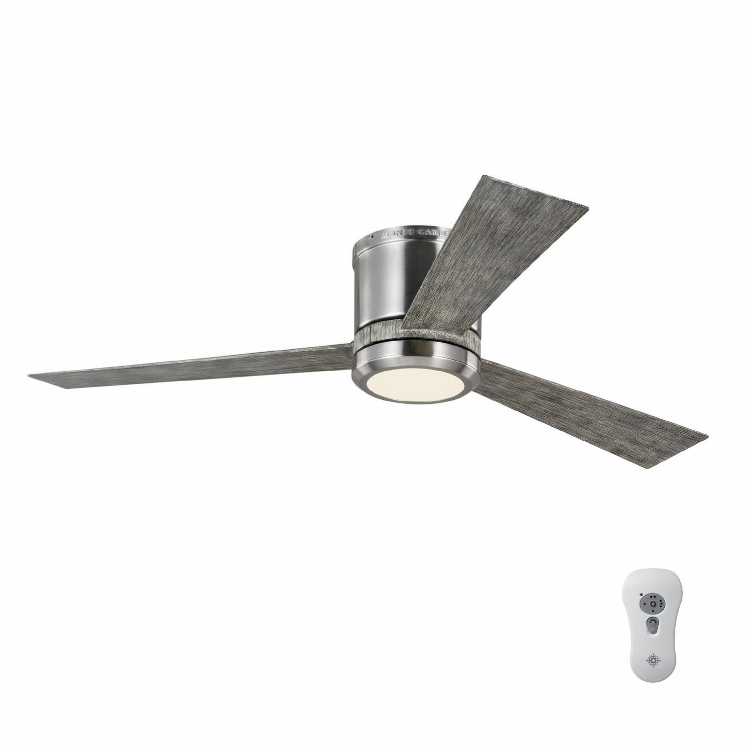 Clarity 52" Ceiling Fan Brushed Steel Huggers Fans low price shop