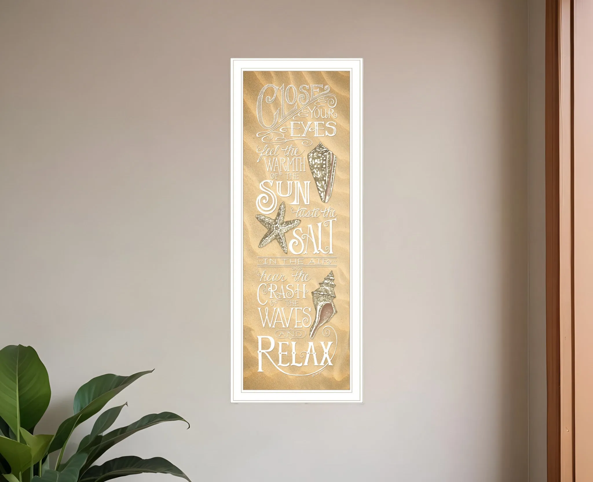 Close Your Eyes 2 White Framed Print Wall Art Home Mirrors & Wall Art