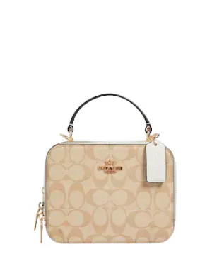 Coach Box Crossbody In Signature Canvas
