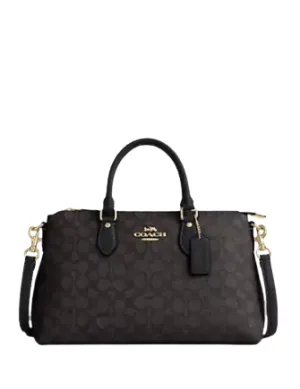 Coach Georgia Satchel Bag In Signature Canvas