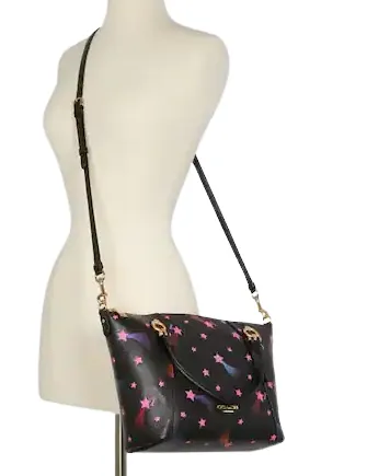 Coach Kacey Satchel With Disco Star Print
