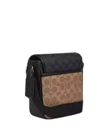 Coach Lucas Crossbody Bag In Blocked Signature Canvas
