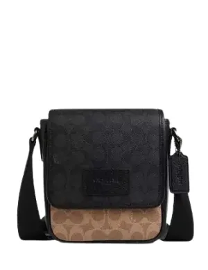 Coach Lucas Crossbody Bag In Blocked Signature Canvas