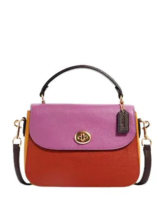 Coach Marlie Top Handle Satchel In Colorblock