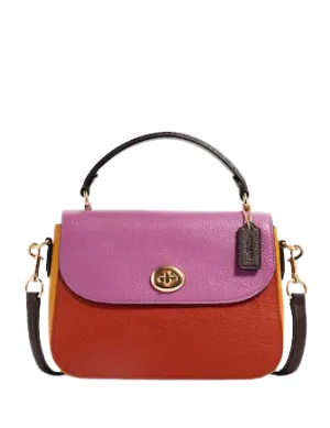 Coach Marlie Top Handle Satchel In Colorblock