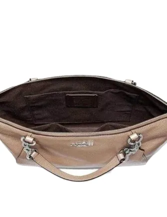 Coach Metallic Leather Small Kelsey Satchel