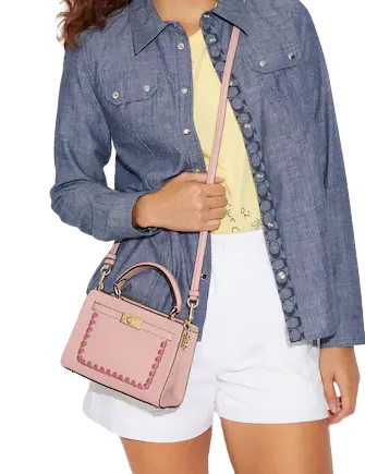Coach Mini Lane Top Handle With Whipstitch