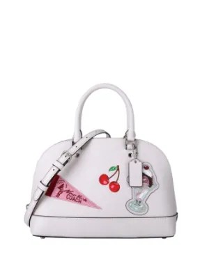 Coach Mini Sierra Satchel American Dreaming in Crossgrain Leather