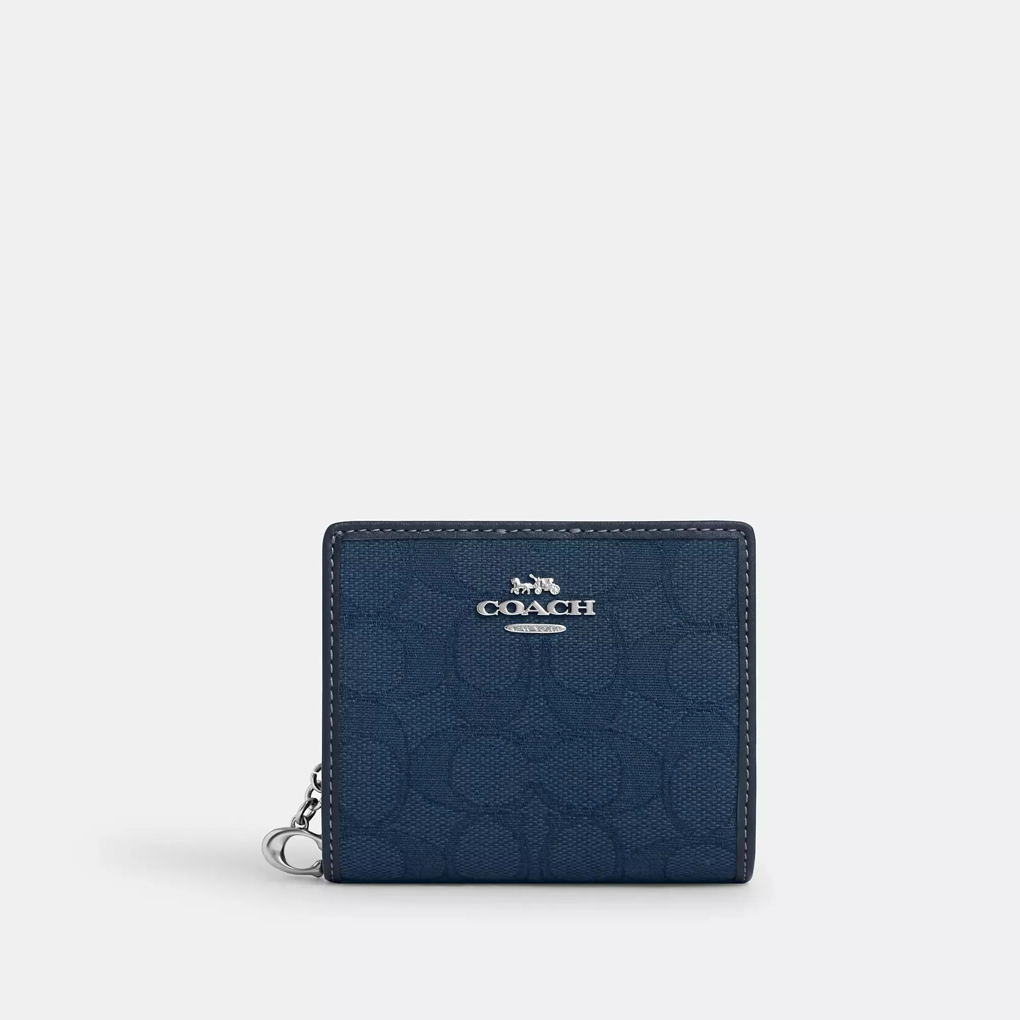 Coach Outlet Snap Wallet In Signature Jacquard