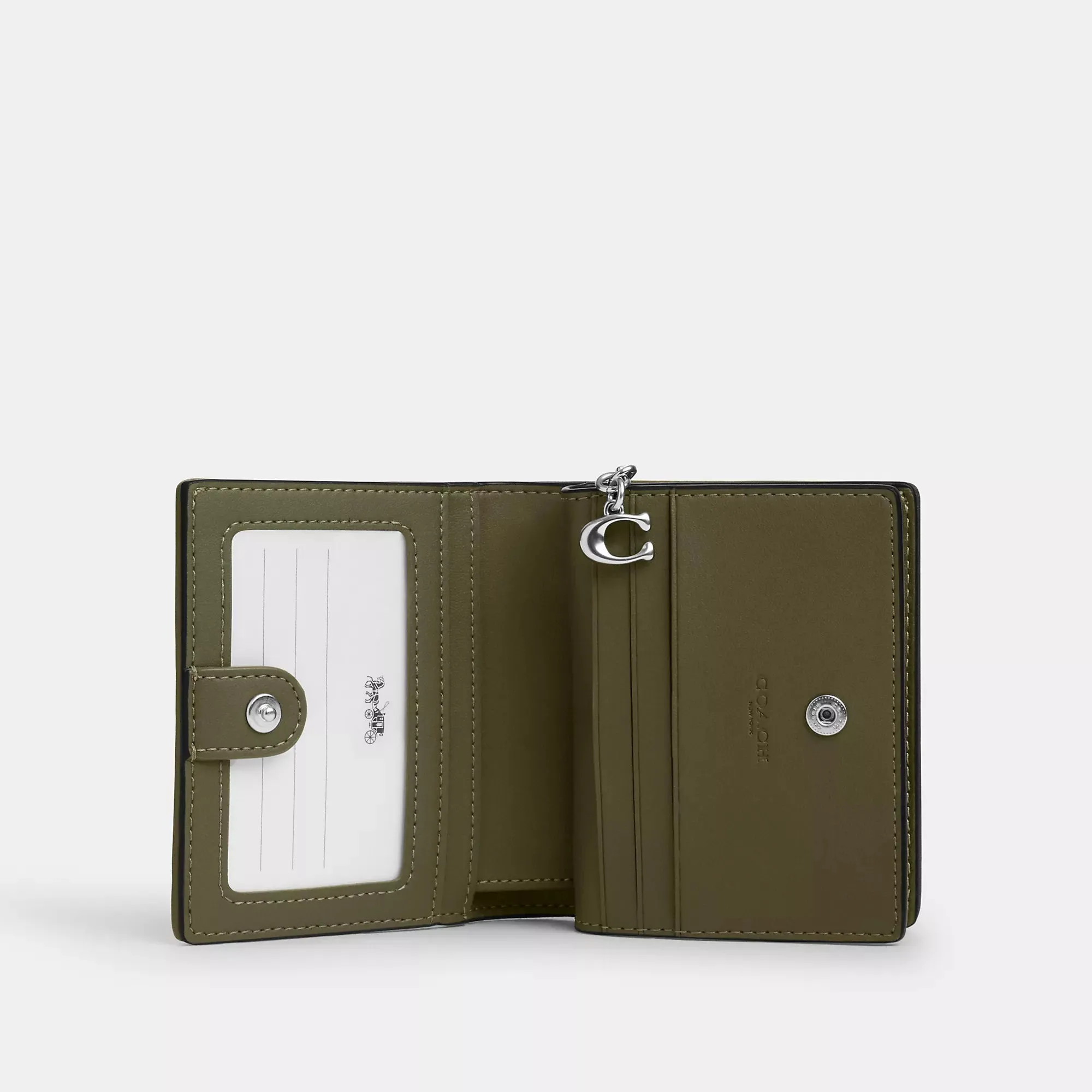 Coach Outlet Snap Wallet In Signature Jacquard
