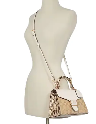 Coach Pepper Satchel In Signature Canvas