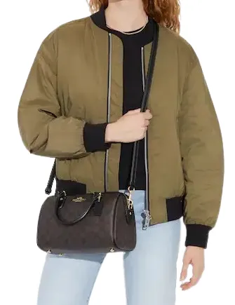 Coach Rowan Satchel In Signature Canvas