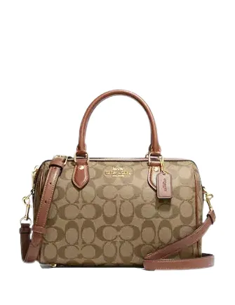 Coach Rowan Satchel In Signature Canvas