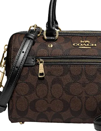Coach Rowan Satchel In Signature Canvas