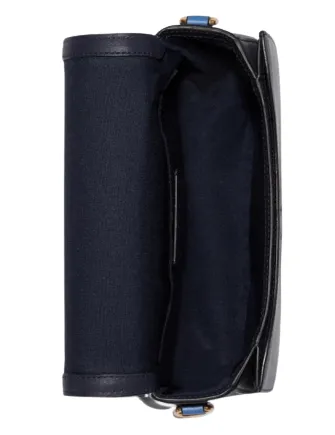 Coach Saddle Bag With Horse And Carriage Dot Print