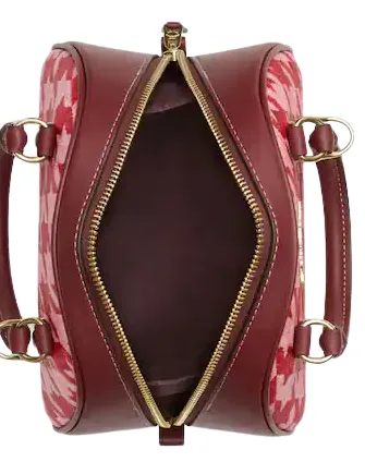 Coach Sydney Satchel With Houndstooth Print