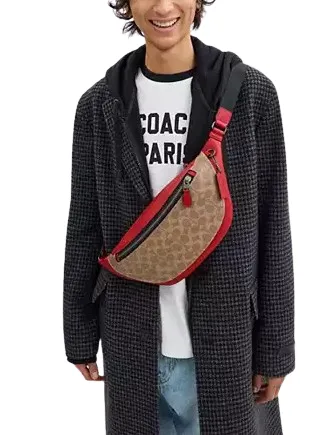 Coach Warren Belt Bag In Signature Canvas