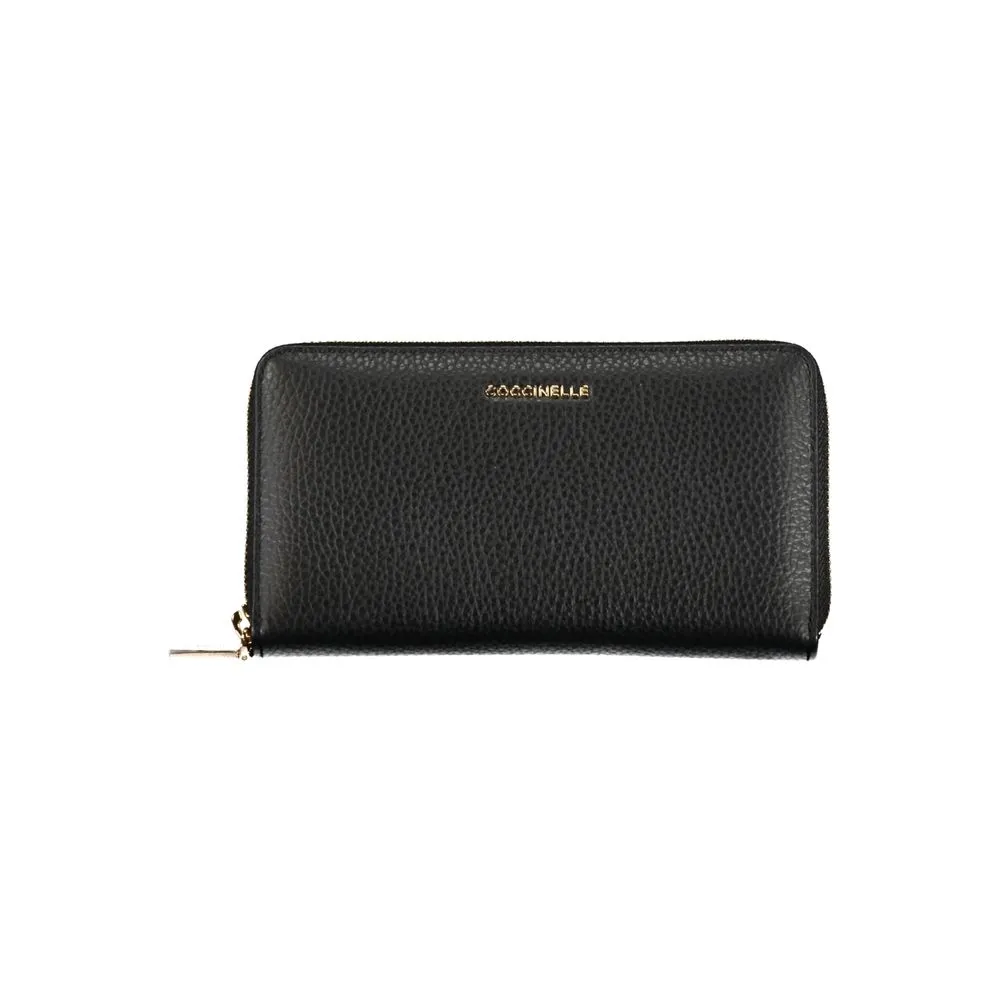 Coccinelle Elegant Leather Wallet with Multiple Women's Compartments