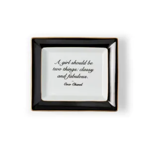 Coco Chanel Repartee Tray, Black Jewelry Trays Organizer Pack