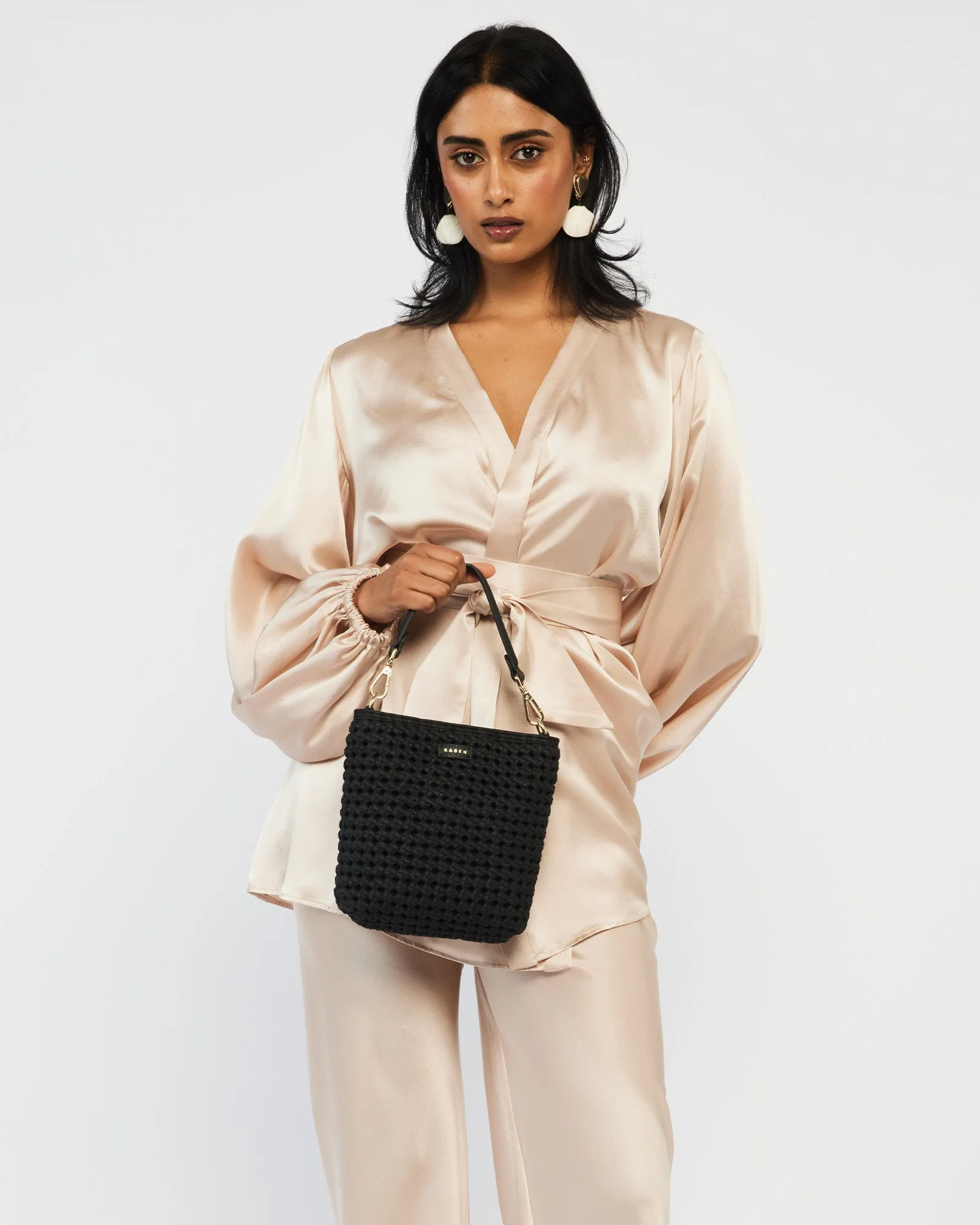 Coco Mini Bag Black Fine Braid