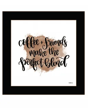 Coffee and Friends 1 Black Framed Print Wall Art Decorative Accessories best selling