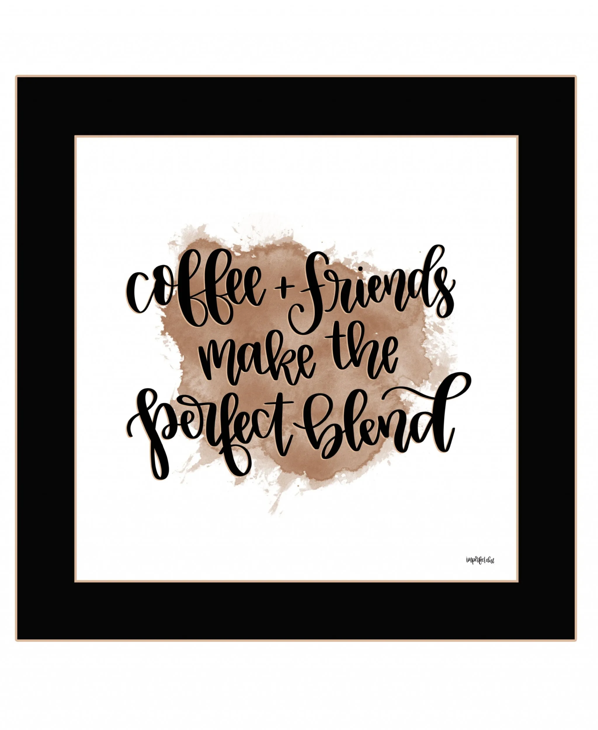 Coffee and Friends 1 Black Framed Print Wall Art Decorative Accessories best selling
