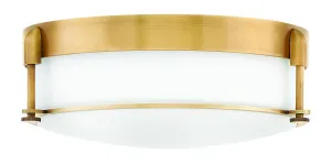 Colbin LED Flush Mount in Heritage Brass Cheap Low Ceiling Lighting