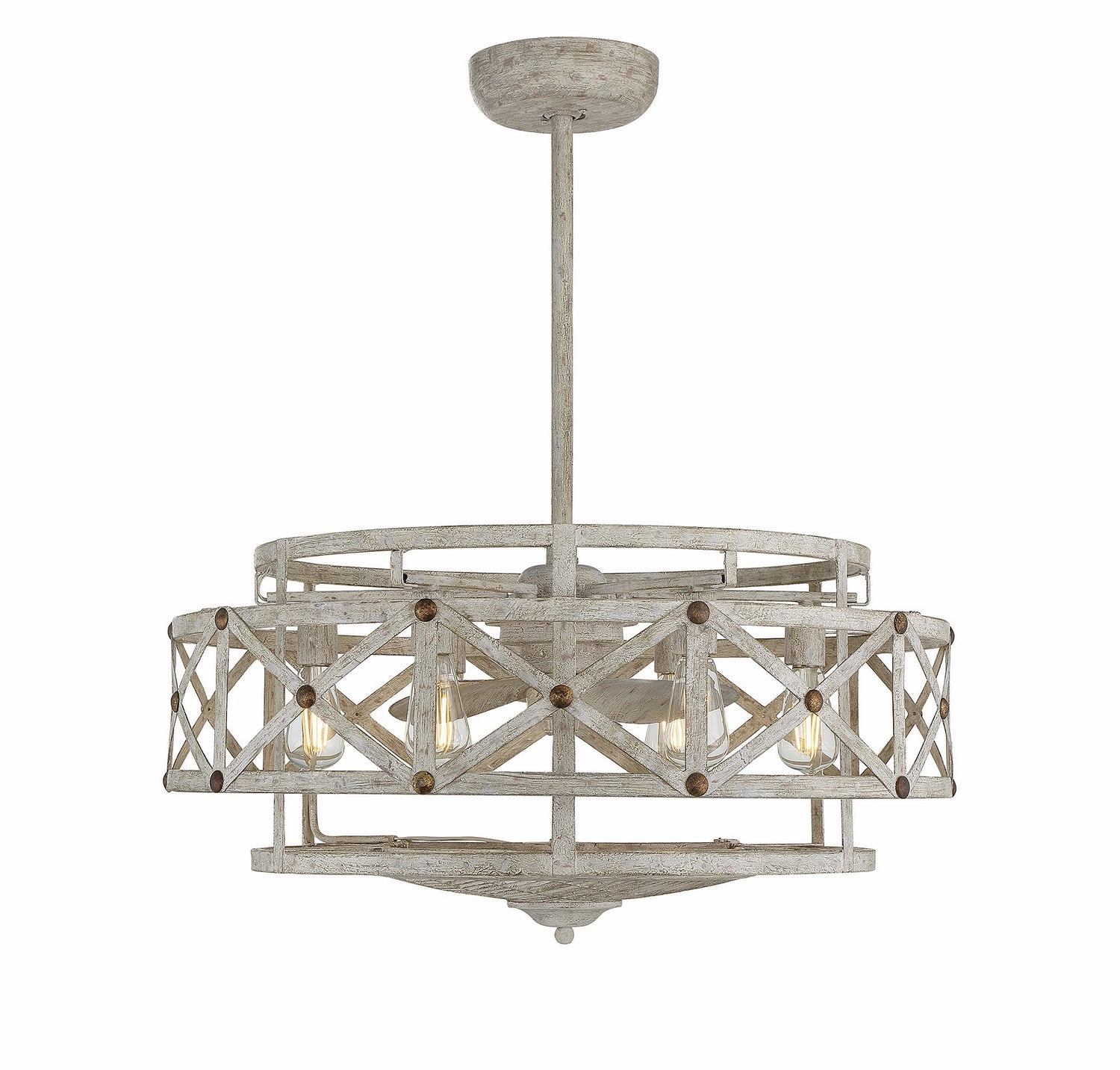 Colonade Six Light Fan D'lier Provence with Gold Fandeliers at discount prices
