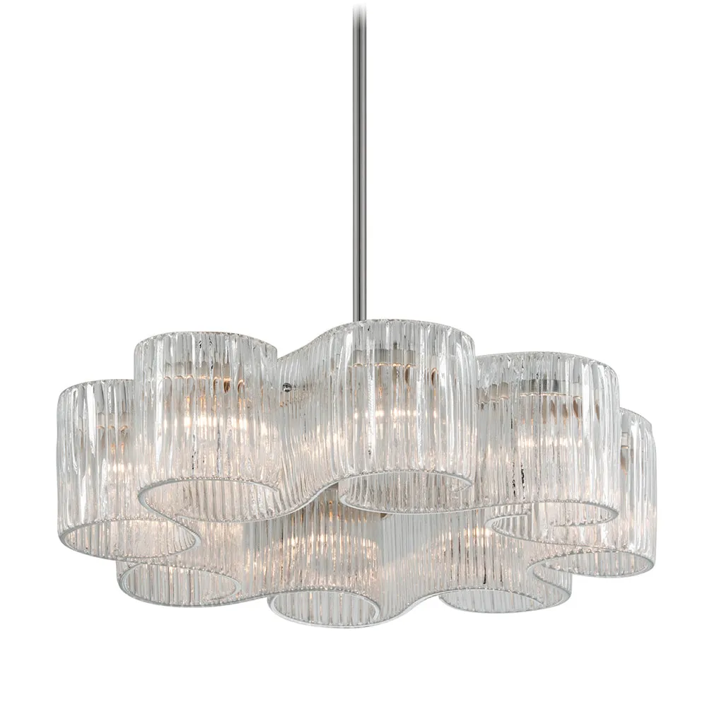 Corbett Circo 240-48 Chandelier Light - Satin Silver Leaf Chandeliers Lighting flash sale