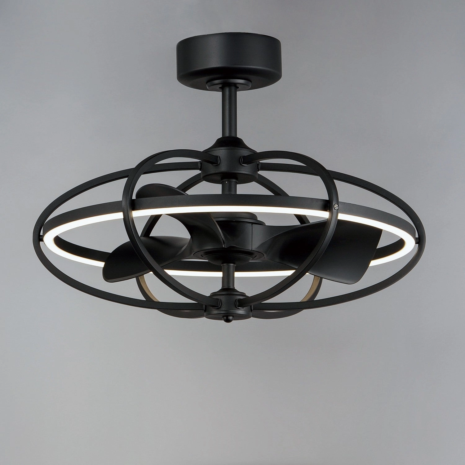 Corona Fan LED Fandelight Black Fandeliers at discount prices