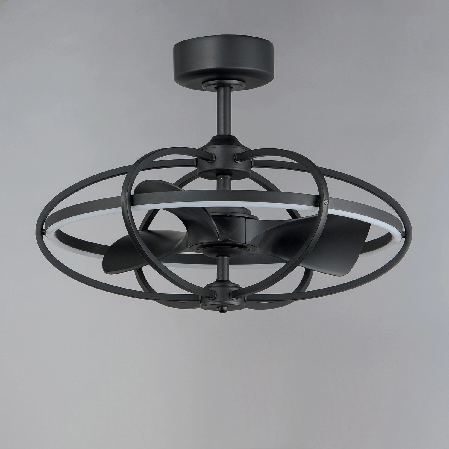 Corona Fan LED Fandelight Black Fandeliers at discount prices