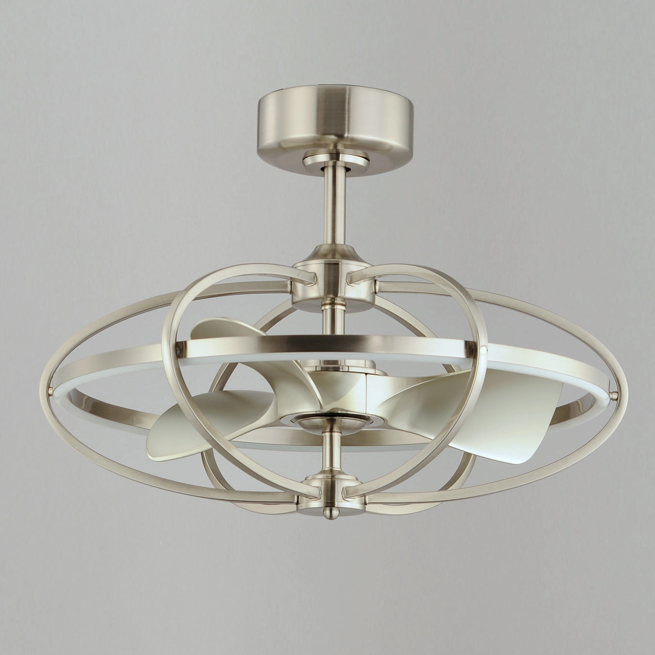 Corona Fan LED Fandelight Satin Nickel Fandeliers at discount prices