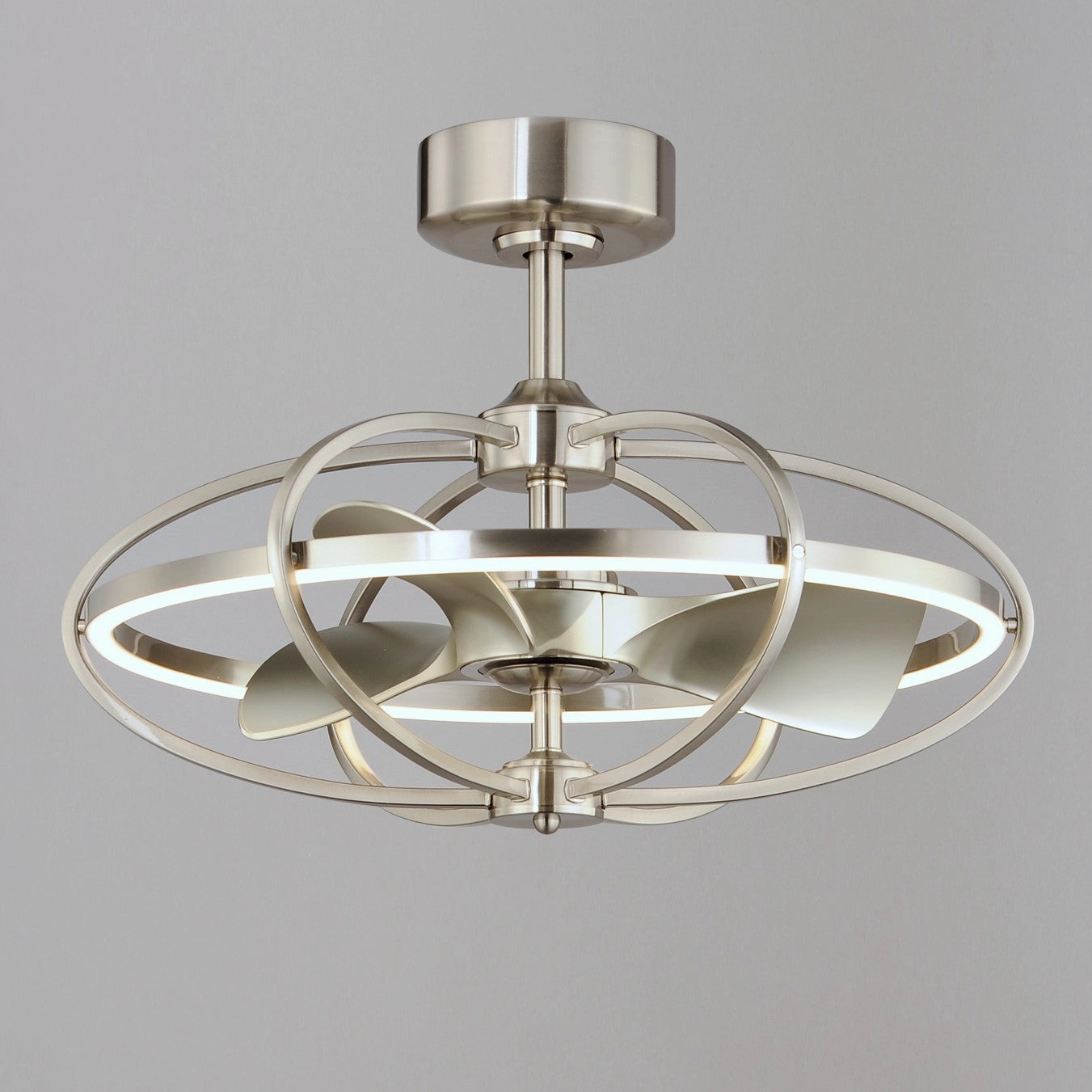 Corona Fan LED Fandelight Satin Nickel Fandeliers at discount prices