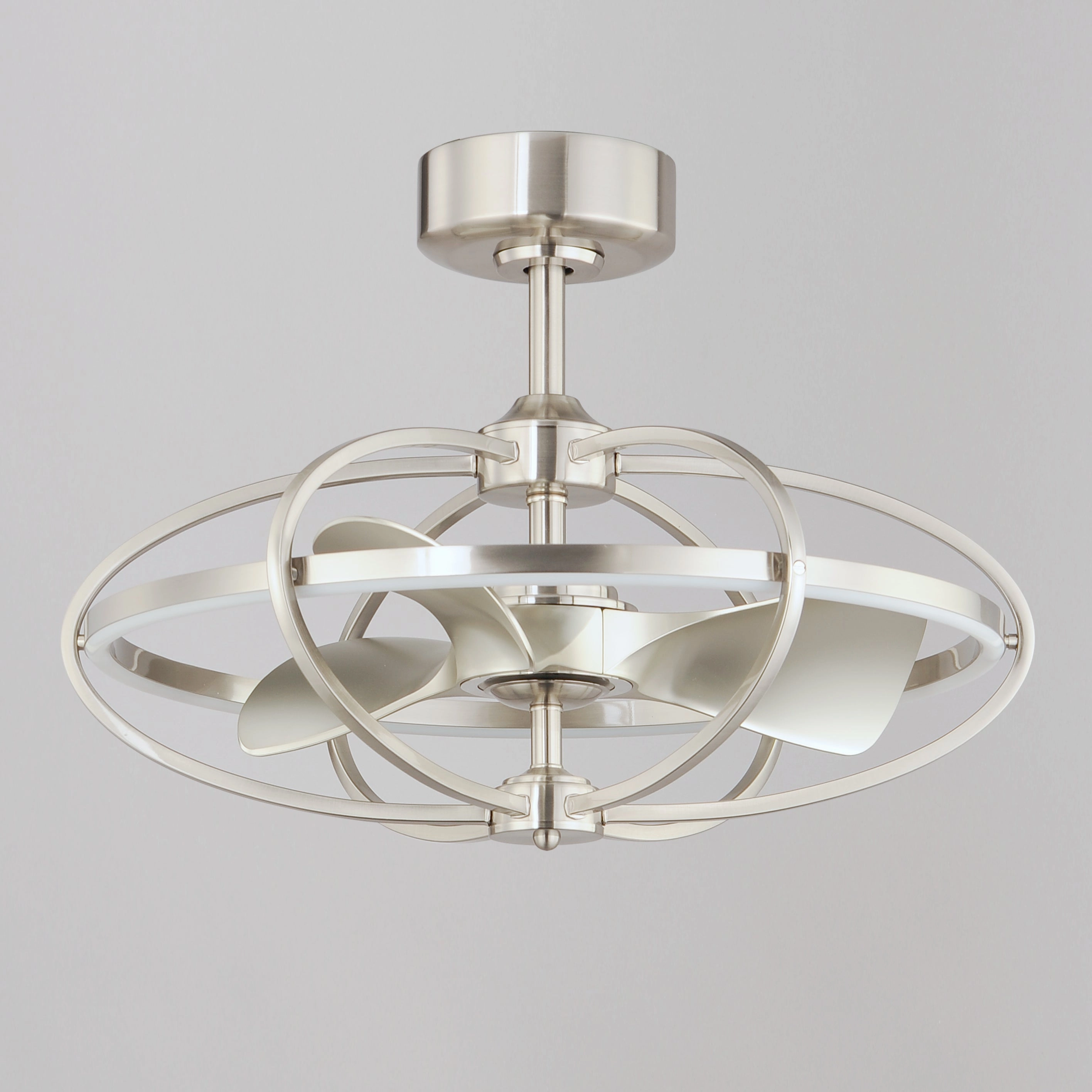 Corona Fan LED Fandelight Satin Nickel Fandeliers at discount prices