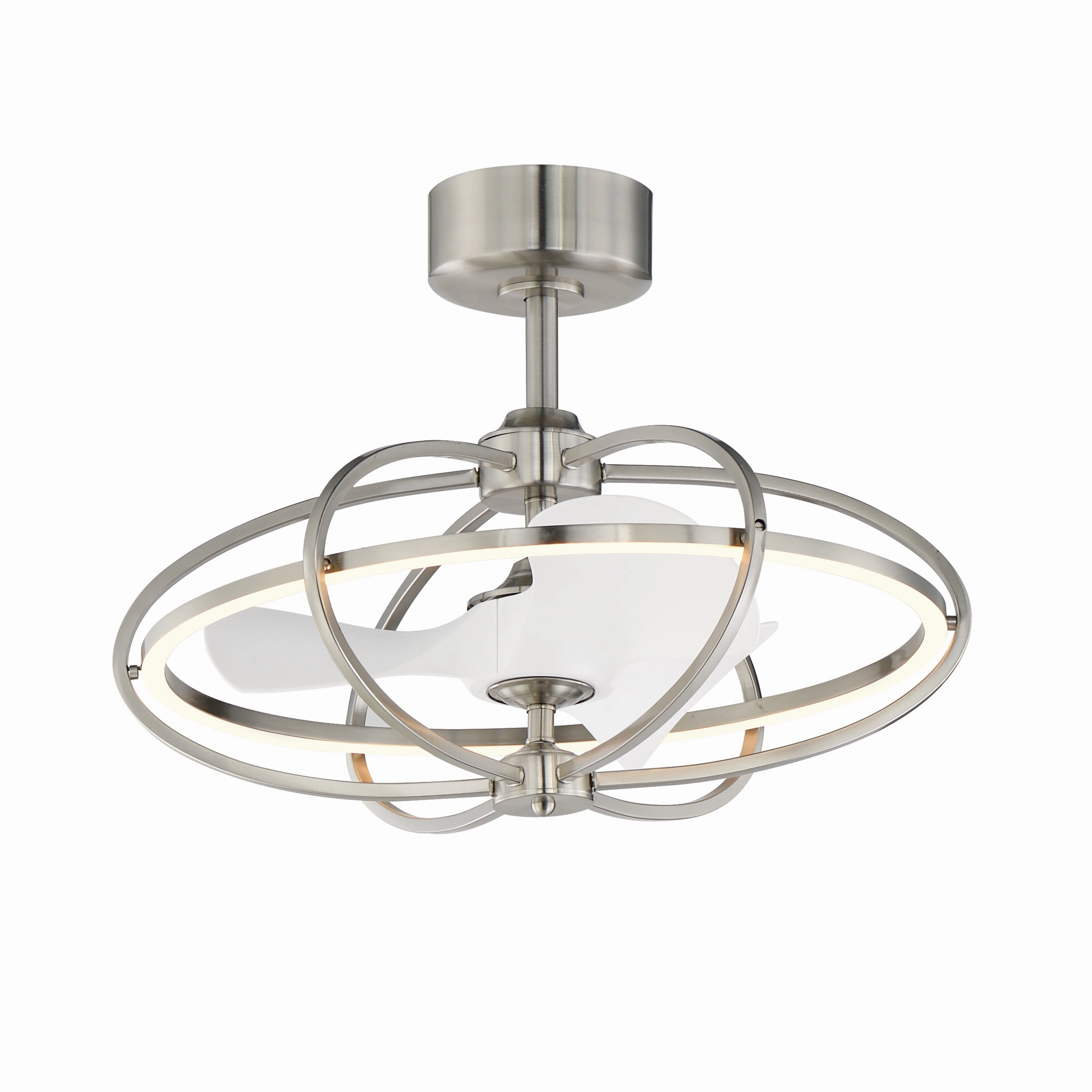 Corona Fan LED Fandelight Satin Nickel Fandeliers FANS on sale now