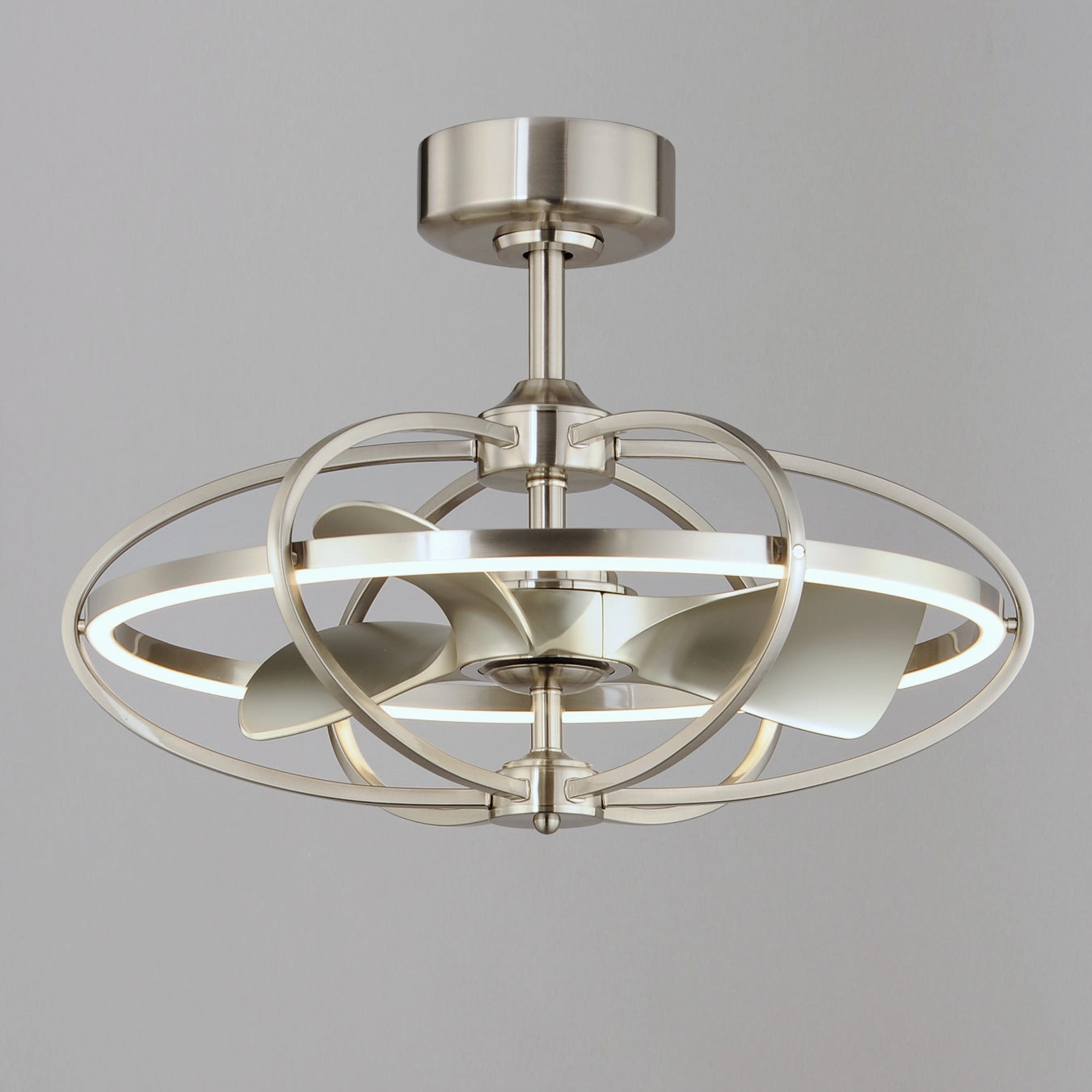 Corona Fan LED Fandelight Satin Nickel Fandeliers at discount prices