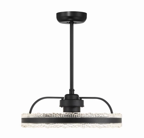 Corona LED Fan D'Lier Matte Black Fandeliers FANS on sale now