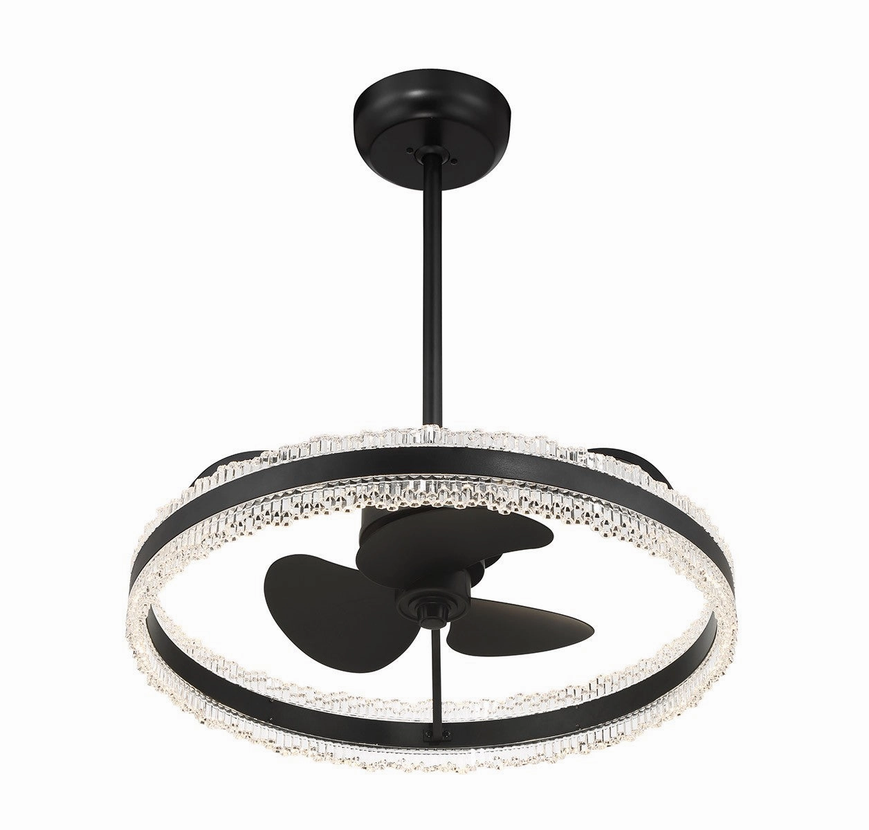 Corona LED Fan D'Lier Matte Black Mini Ceiling Fans promo