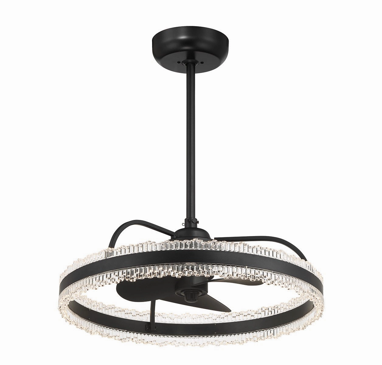 Corona LED Fan D'Lier Matte Black Mini Ceiling Fans promo