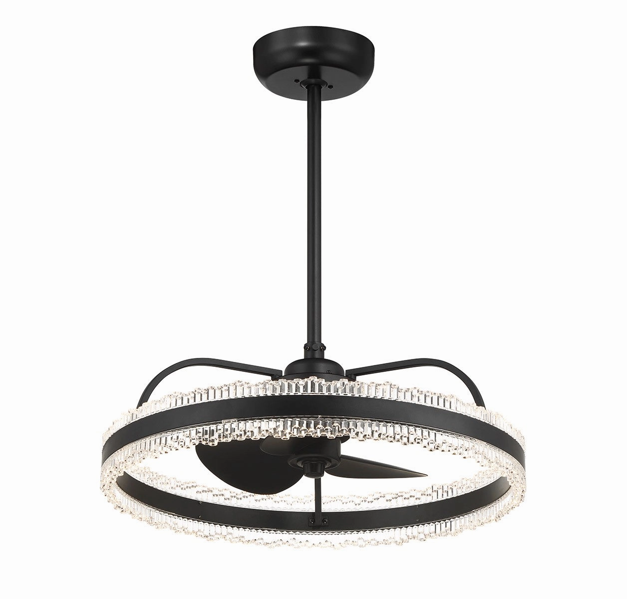 Corona LED Fan D'Lier Matte Black Mini Ceiling Fans promo