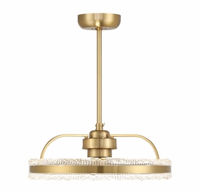 Corona LED Fan D'Lier Warm Brass Fandeliers FANS on sale now