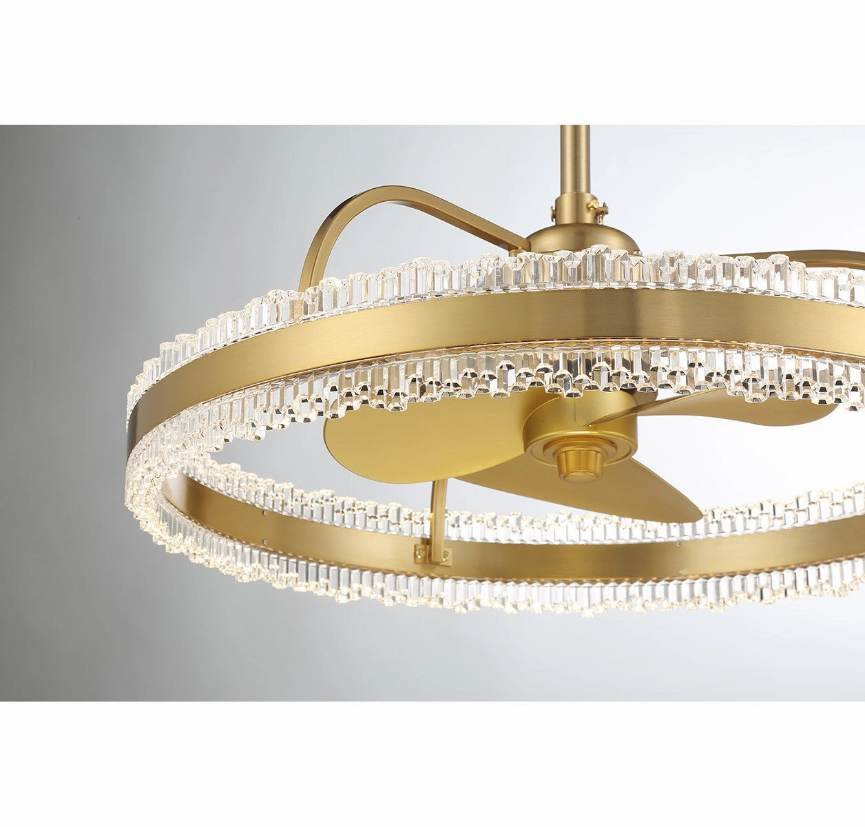 Corona LED Fan D'Lier Warm Brass Fandeliers at discount prices