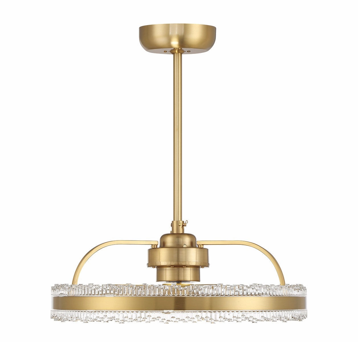 Corona LED Fan D'Lier Warm Brass Fandeliers at discount prices