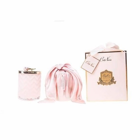 Cote Noire Blush Herringbone Candle & Scarf Gift Set Cote Noire Home Fragrance sale