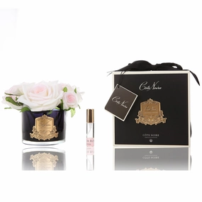 Cote Noire Perfumed Five Rose Pink Blush - Black Glass Cote Noire Home Fragrance sale