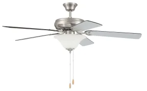 Craftmade Decorator's Choice 52" Pull Chain Ceiling Fan with Dimmable LED Light Outdoor Ceiling Fans discount