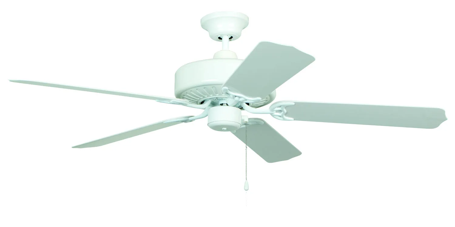Craftmade Enduro Plastic END52WW5P Ceiling Fan 52 - White, White/White/ Hugger Ceiling Fans deals