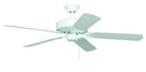 Craftmade Enduro Plastic END52WW5P Ceiling Fan 52 - White, White/White/ Hugger Ceiling Fans deals