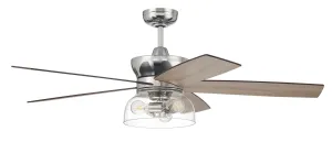 Craftmade Gibson GBN52PLN5 Ceiling Fan 52 - Polished Nickel, Driftwood/Greywood/ Hugger Ceiling Fans deals